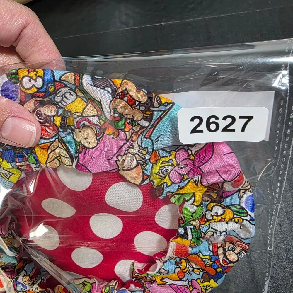 Video Game / Red White Dot Reversible KitchenAid Mixer‎ Mixing Bowl Cover Baking